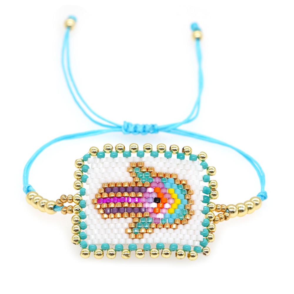 Ethnic Style Devil's Eye Glass Rope Beaded Knitting Unisex Bracelets display picture 17