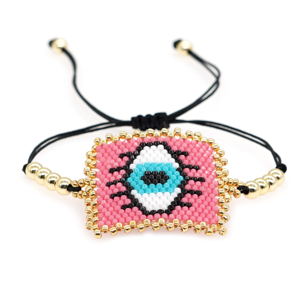 Ethnic Style Devil's Eye Glass Rope Beaded Knitting Unisex Bracelets display picture 19