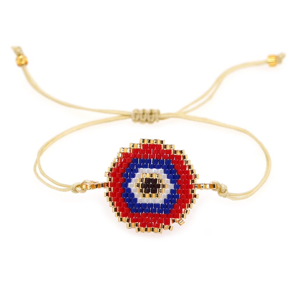 Ethnic Style Devil's Eye Glass Rope Beaded Knitting Unisex Bracelets display picture 20