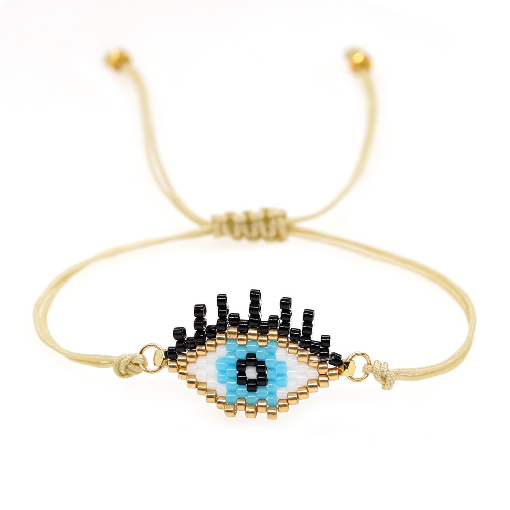 Ethnic Style Devil's Eye Glass Rope Beaded Knitting Unisex Bracelets display picture 25