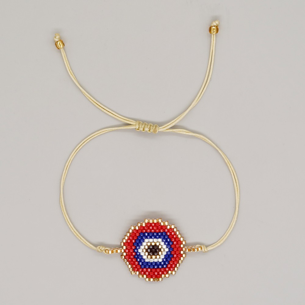 Ethnic Style Devil's Eye Glass Rope Beaded Knitting Unisex Bracelets display picture 23