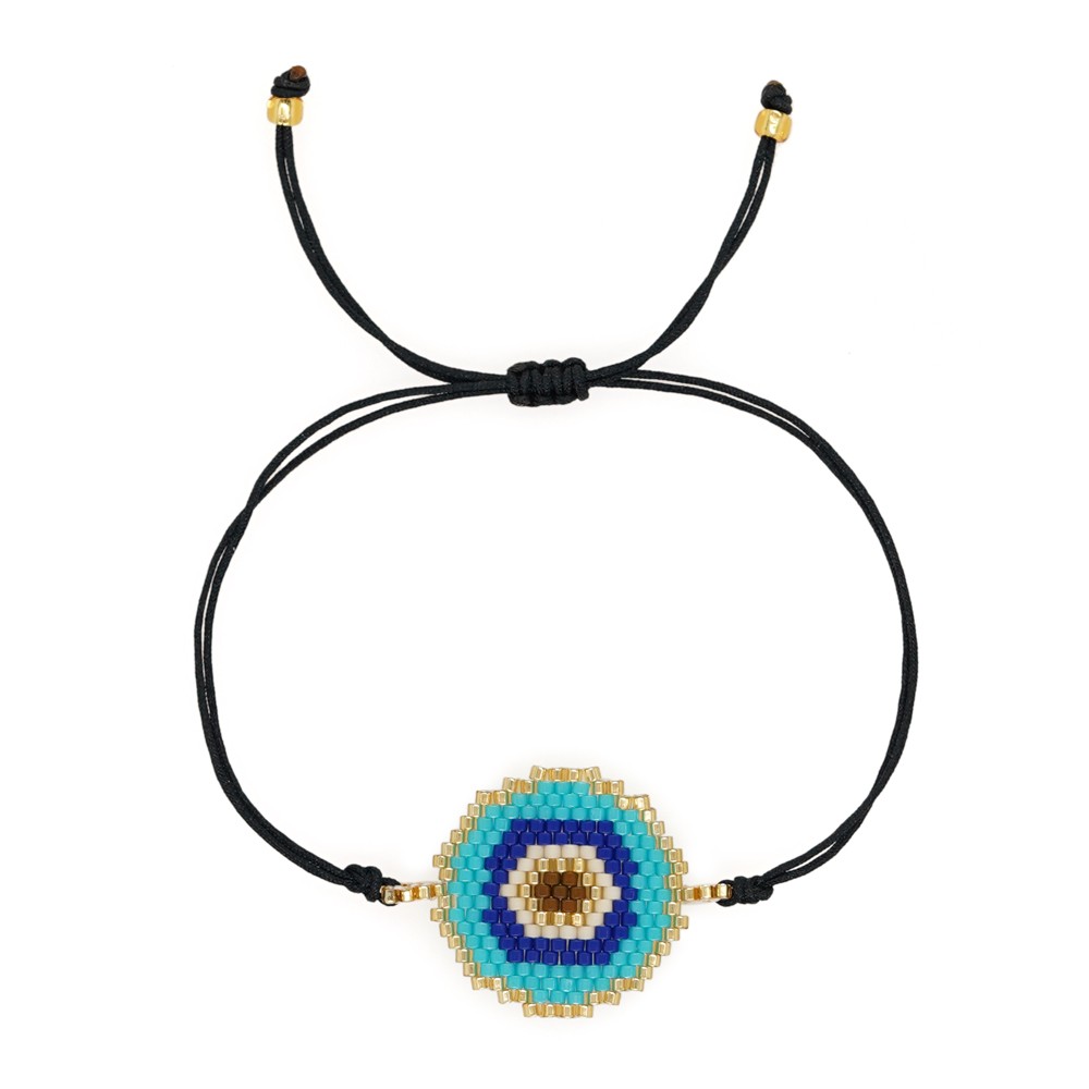 Ethnic Style Devil's Eye Glass Rope Beaded Knitting Unisex Bracelets display picture 27