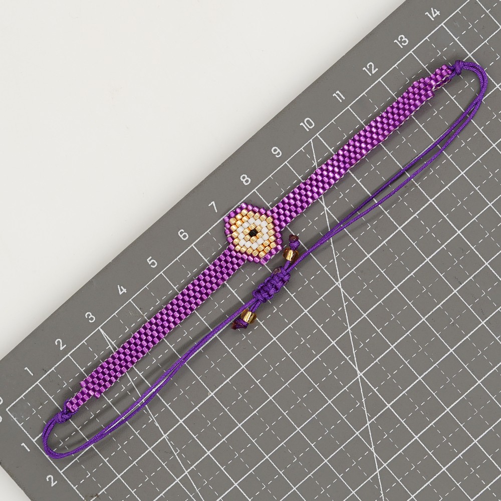 Ethnic Style Devil's Eye Glass Rope Beaded Knitting Unisex Bracelets display picture 33