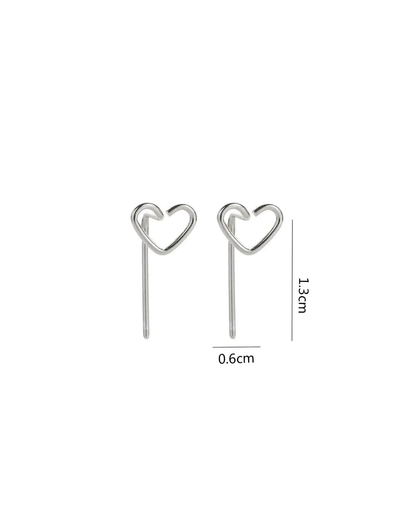 1 Pair Casual Sweet Simple Style Heart Shape Butterfly Inlay Alloy Artificial Pearls Glass Gold Plated Silver Plated Ear Studs display picture 2