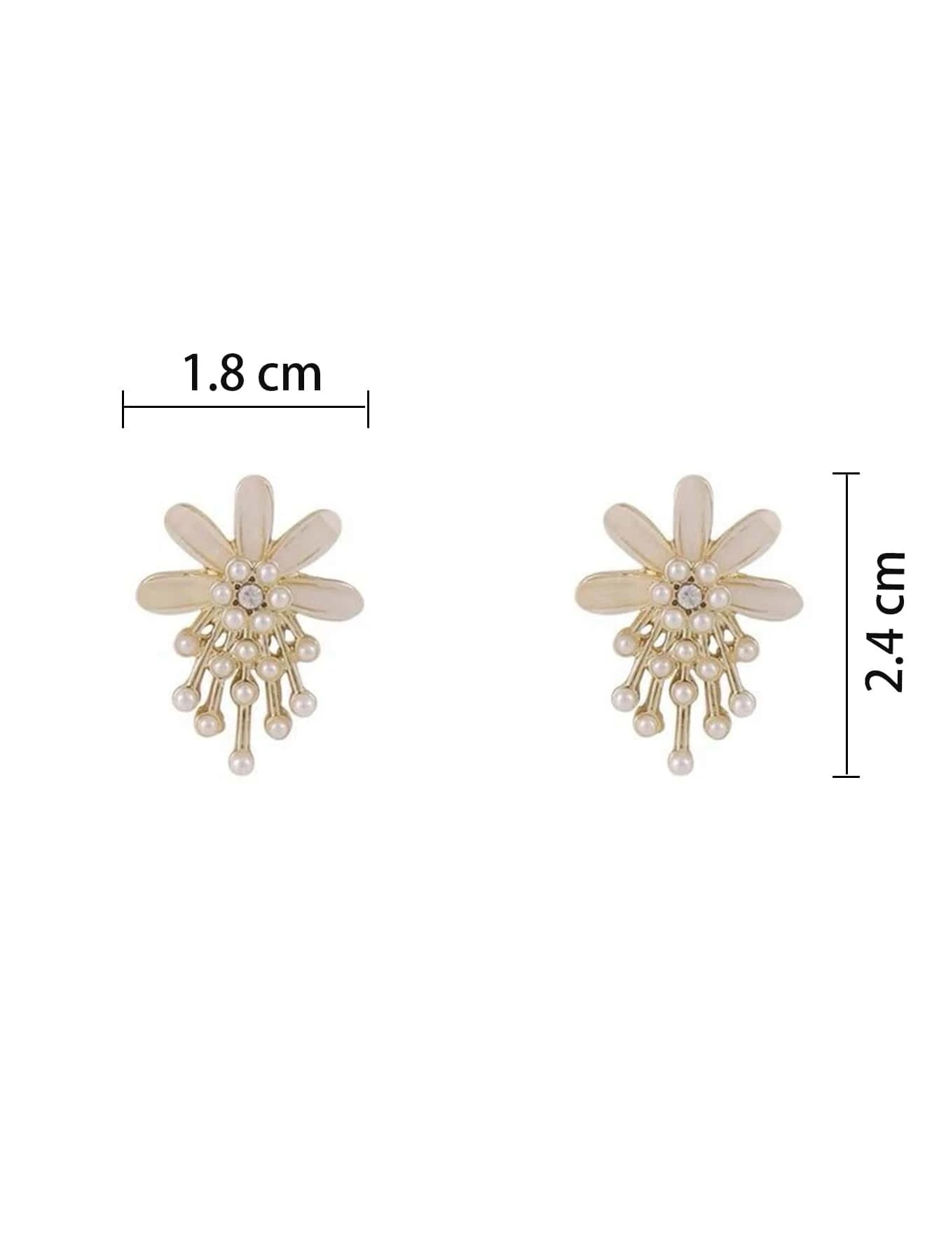 1 Pair Casual Sweet Simple Style Heart Shape Butterfly Inlay Alloy Artificial Pearls Glass Gold Plated Silver Plated Ear Studs display picture 6