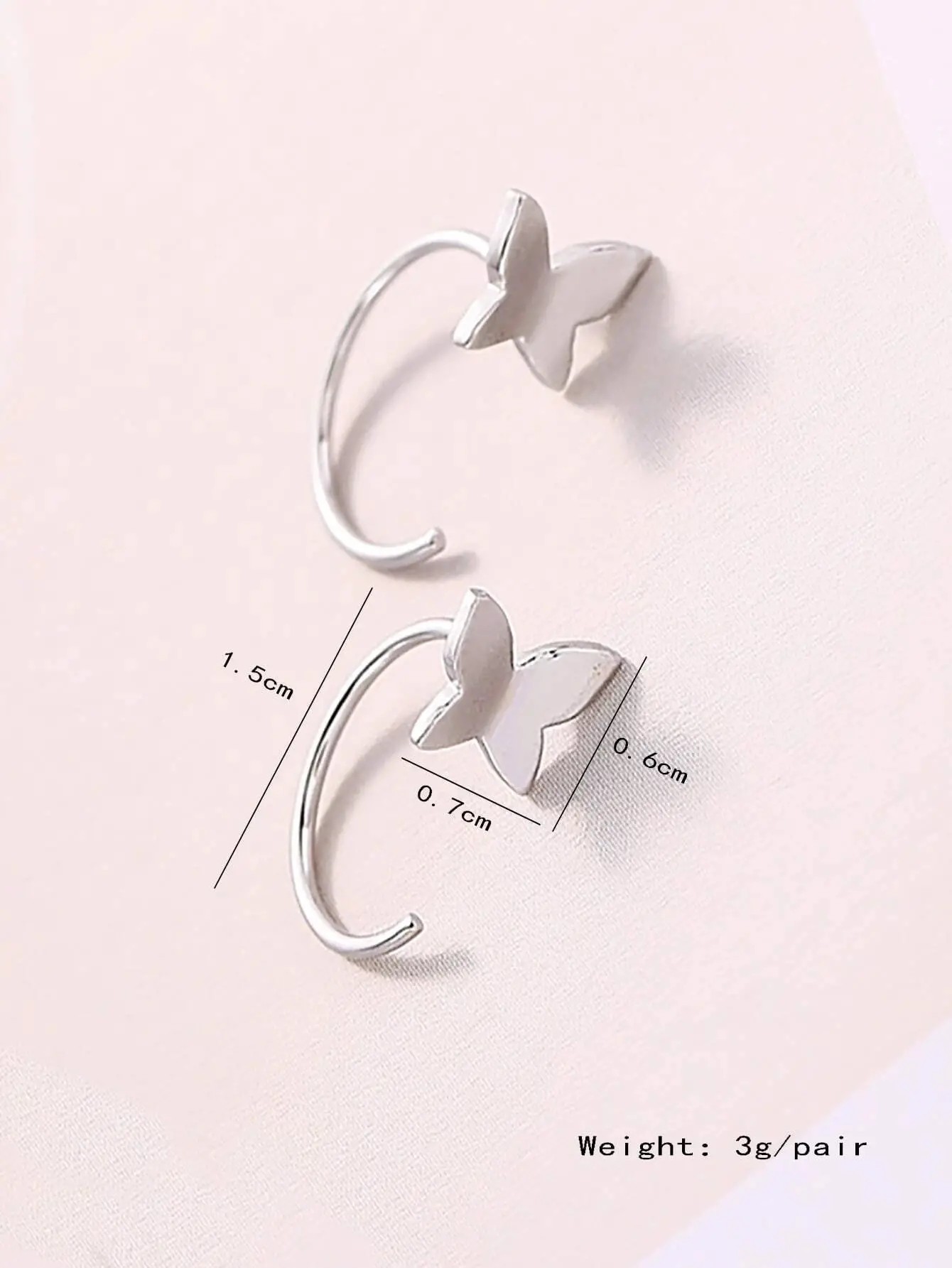 1 Pair Casual Sweet Simple Style Heart Shape Butterfly Inlay Alloy Artificial Pearls Glass Gold Plated Silver Plated Ear Studs display picture 10