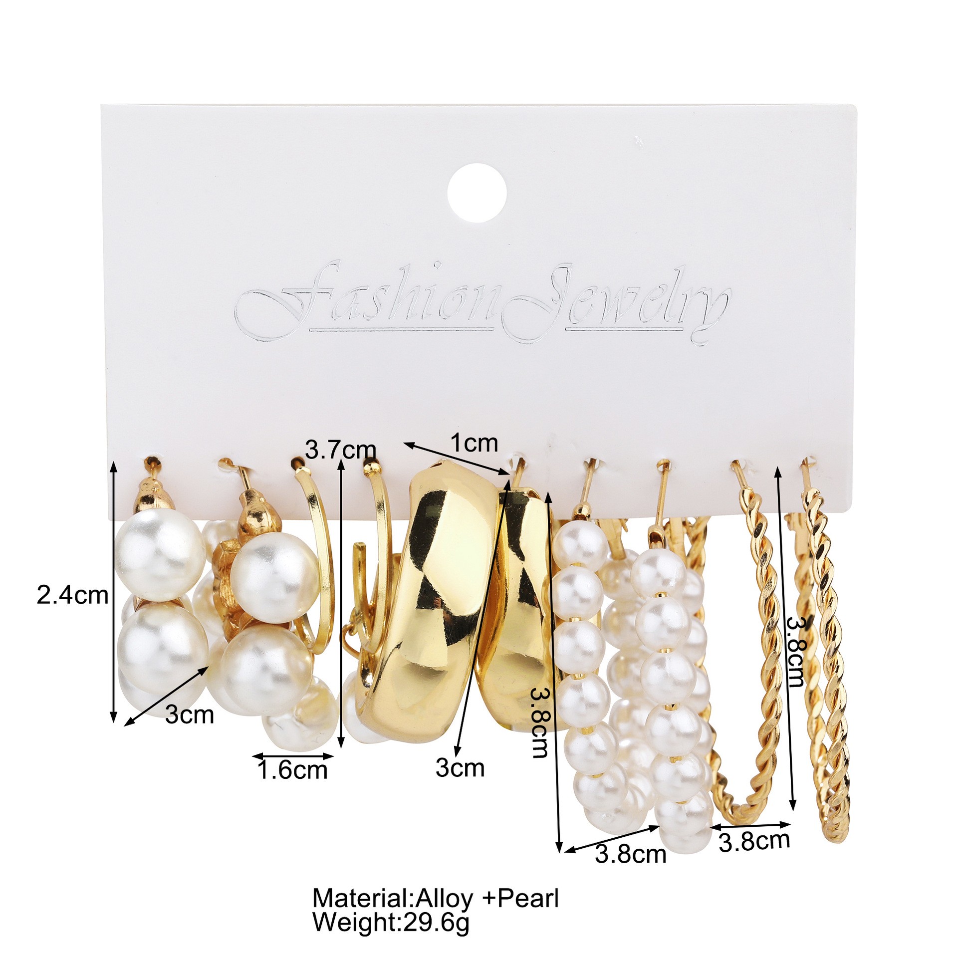 6 Pairs Retro Luxurious Classic Style Animal Heart Shape Butterfly Plating Inlay Alloy Artificial Pearls Gold Plated Silver Plated Drop Earrings Ear Studs display picture 9