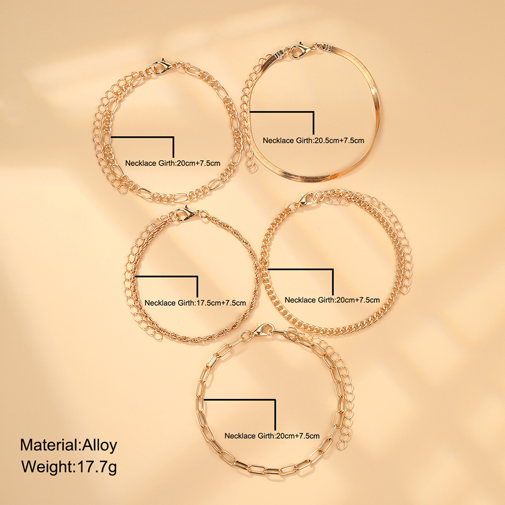 Style Simple Géométrique Alliage Placage Femmes Bracelets display picture 6