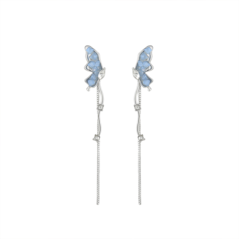 1 Pair Korean Style Butterfly Alloy Drop Earrings display picture 1
