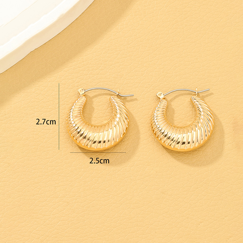 1 Pair Lady Solid Color Irregular Alloy Earrings display picture 4