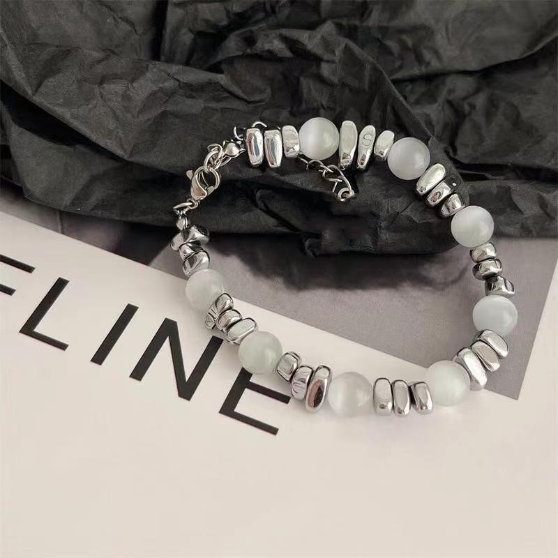 Simple Style Commute Geometric Stainless Steel Opal Wholesale Bracelets display picture 4