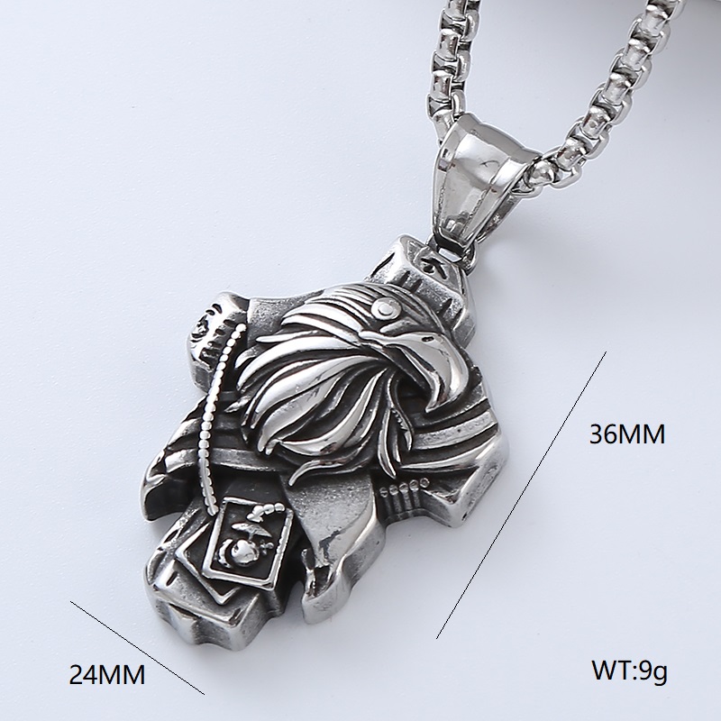 Punk Cool Style Cross 304 Stainless Steel No Inlaid Men'S Necklace Pendant display picture 5
