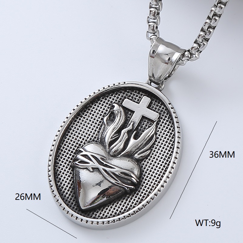 Punk Cool Style Cross 304 Stainless Steel No Inlaid Men'S Necklace Pendant display picture 9