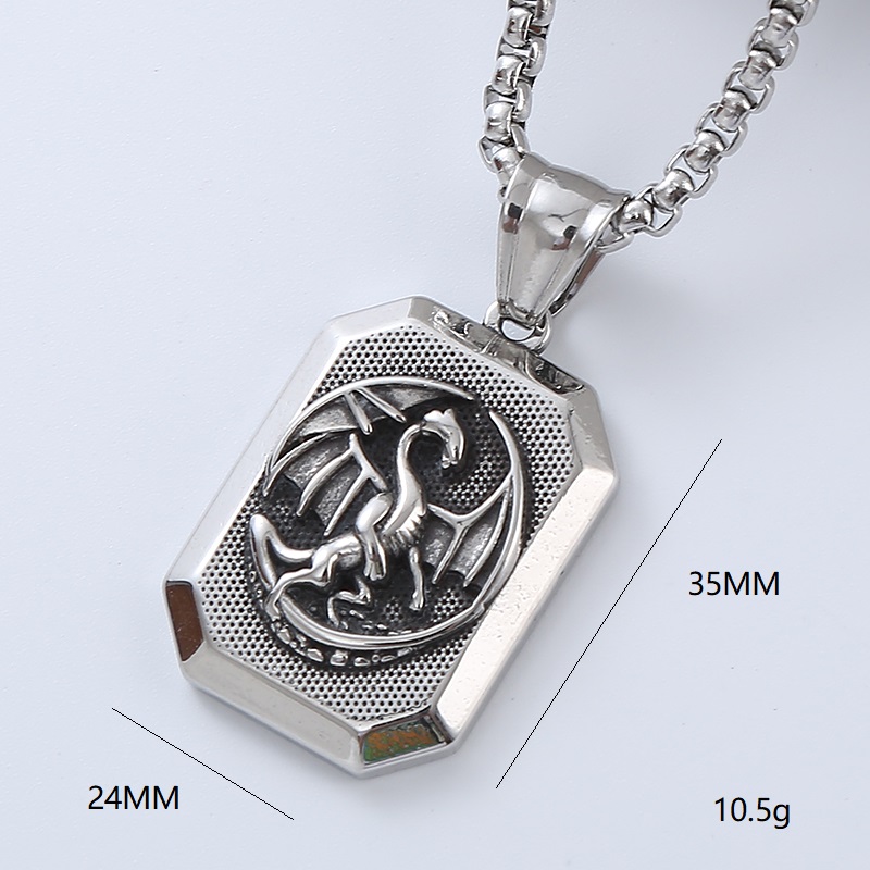 Punk Cool Style Cross 304 Stainless Steel No Inlaid Men'S Necklace Pendant display picture 4