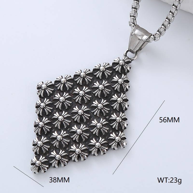 Rock Streetwear Geometric Guitar Stainless Steel Men's Pendant Necklace Necklace Pendant display picture 5