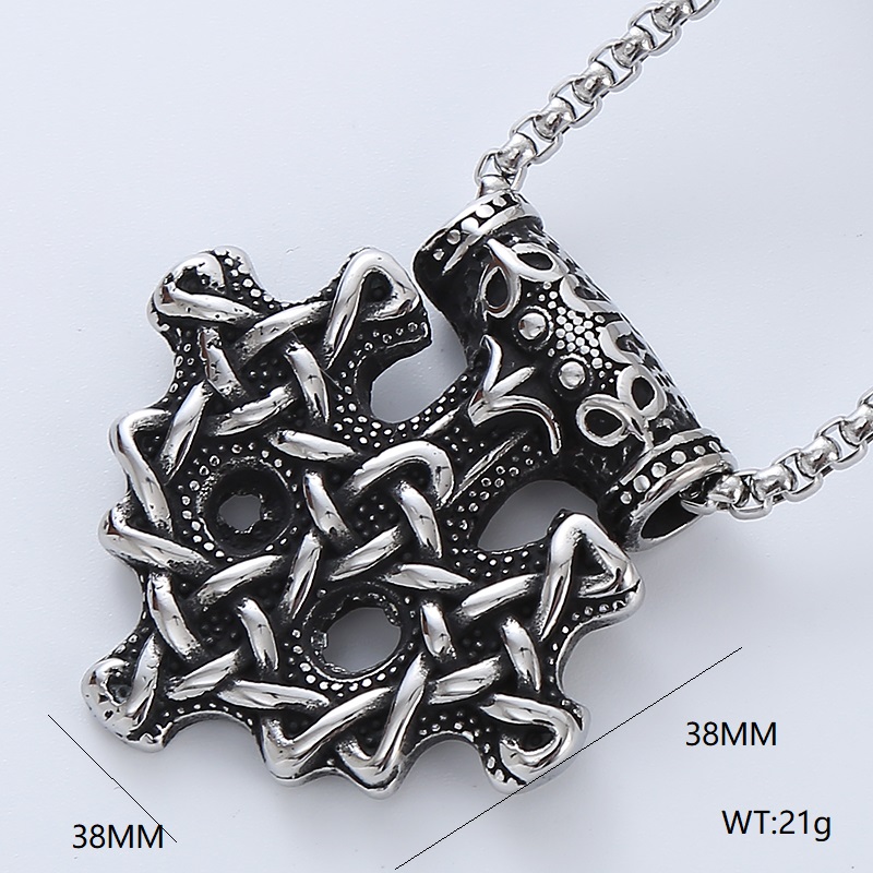 Rock Streetwear Geometric Guitar Stainless Steel Men's Pendant Necklace Necklace Pendant display picture 7