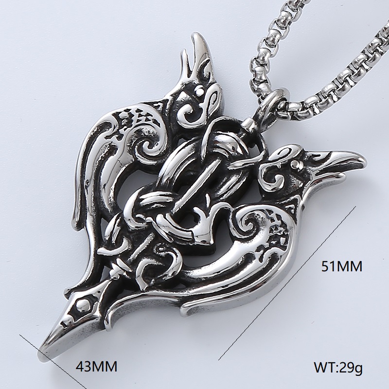 Rock Streetwear Geometric Guitar Stainless Steel Men's Pendant Necklace Necklace Pendant display picture 8