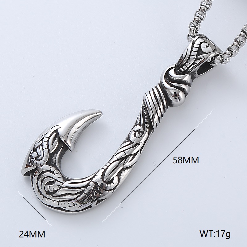 Rock Streetwear Geometric Guitar Stainless Steel Men's Pendant Necklace Necklace Pendant display picture 2