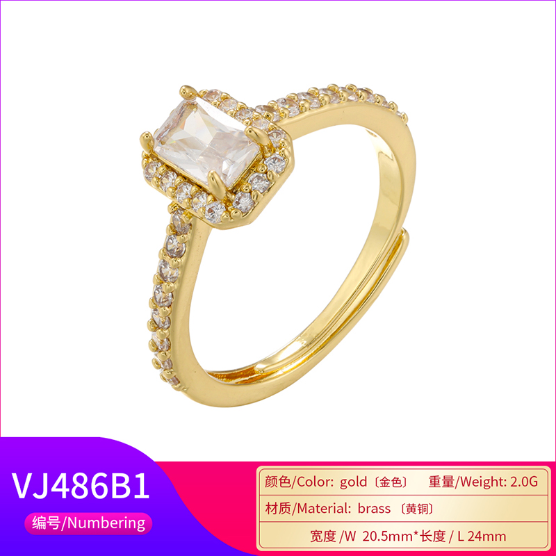 Casual Elegant Butterfly Copper Plating Inlay Zircon 18k Gold Plated Open Rings display picture 16