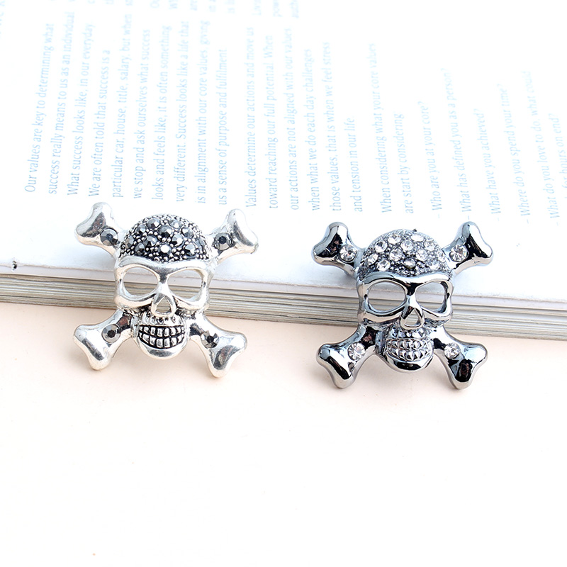 Funny Skull Alloy Inlay Alloy Men's Brooches display picture 6