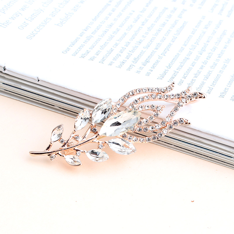 Shiny Tree Flower Alloy Inlay Zircon Women's Brooches display picture 3