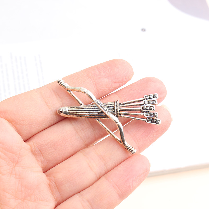 Cool Style Bow And Arrow Alloy Inlay Rhinestones Unisex Brooches display picture 1