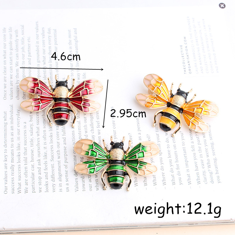 Exaggerated Funny Bee Alloy Unisex Brooches display picture 4