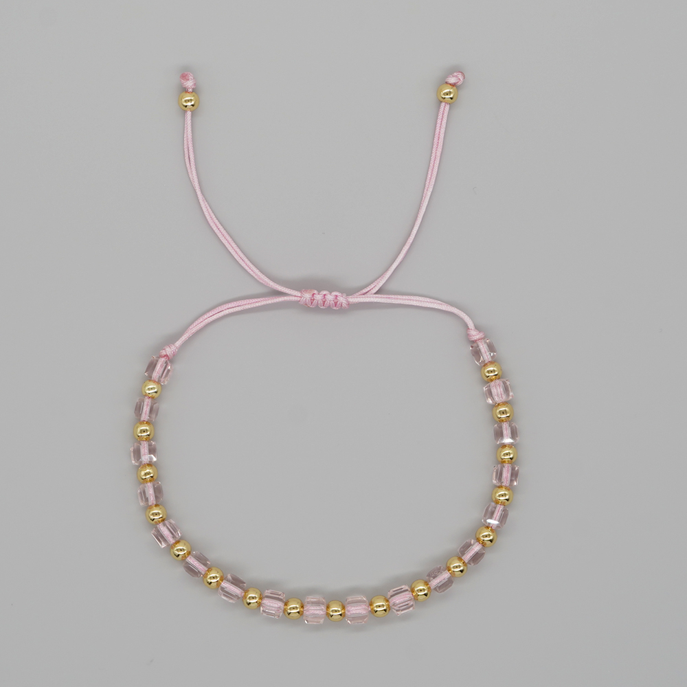 Simple Style Pentagram Heart Shape Artificial Crystal Beaded Braid Women's Bracelets display picture 6