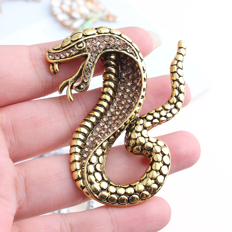 Exaggerated Funny Snake Alloy Unisex Brooches display picture 2