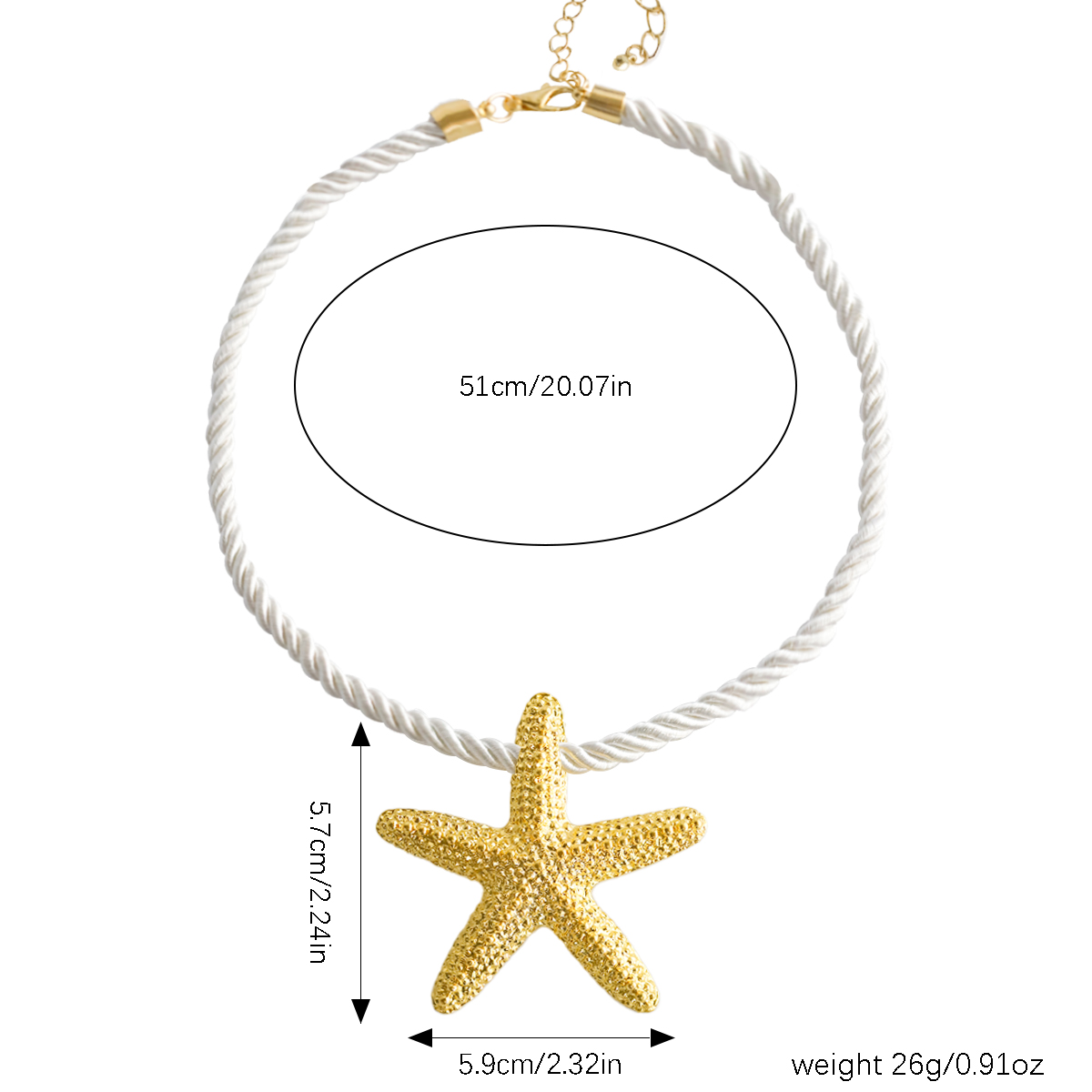 Simple Style Starfish Alloy Patchwork Women's Pendant Necklace display picture 1