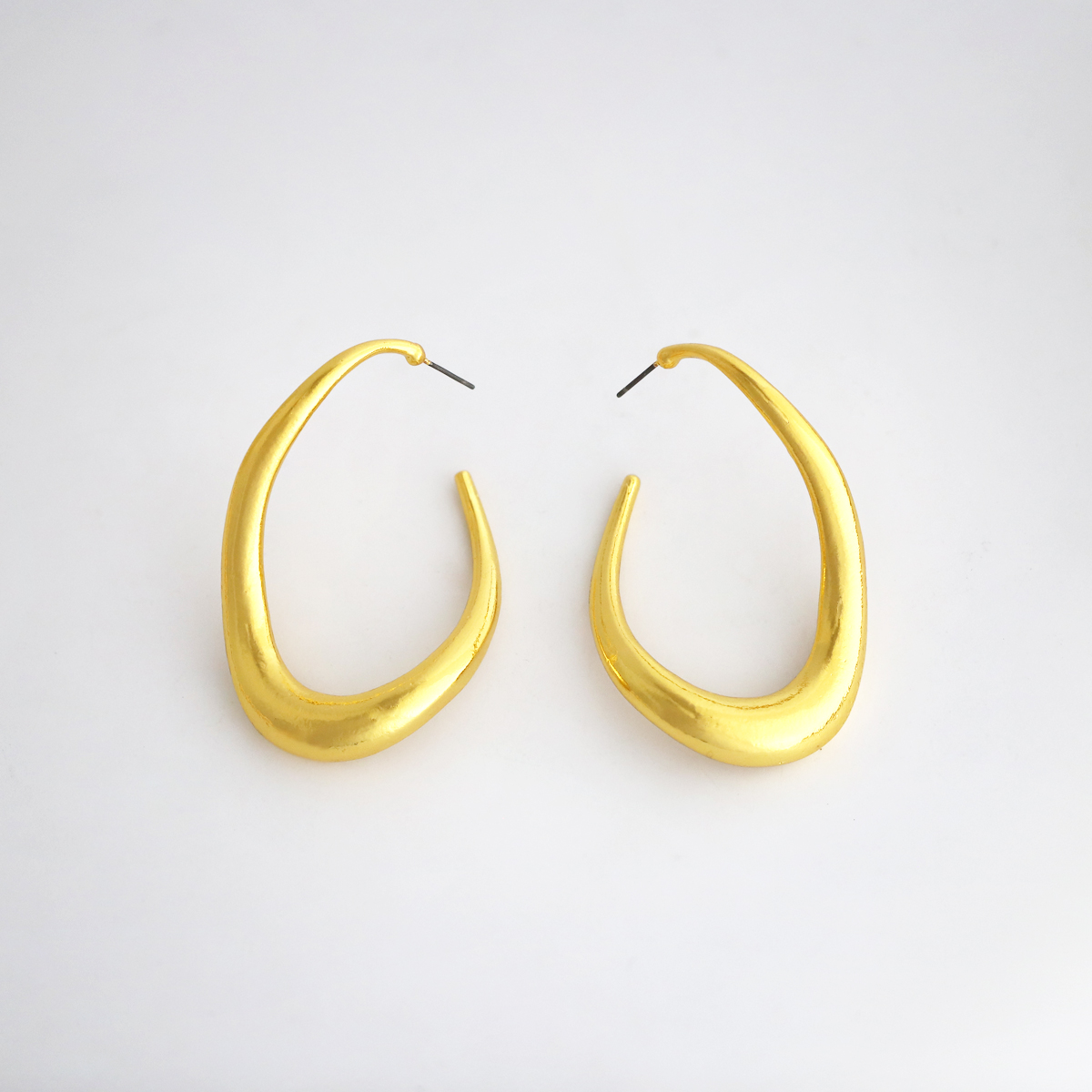 1 Pair Simple Style Irregular Plating Alloy Gold Plated Ear Studs display picture 2