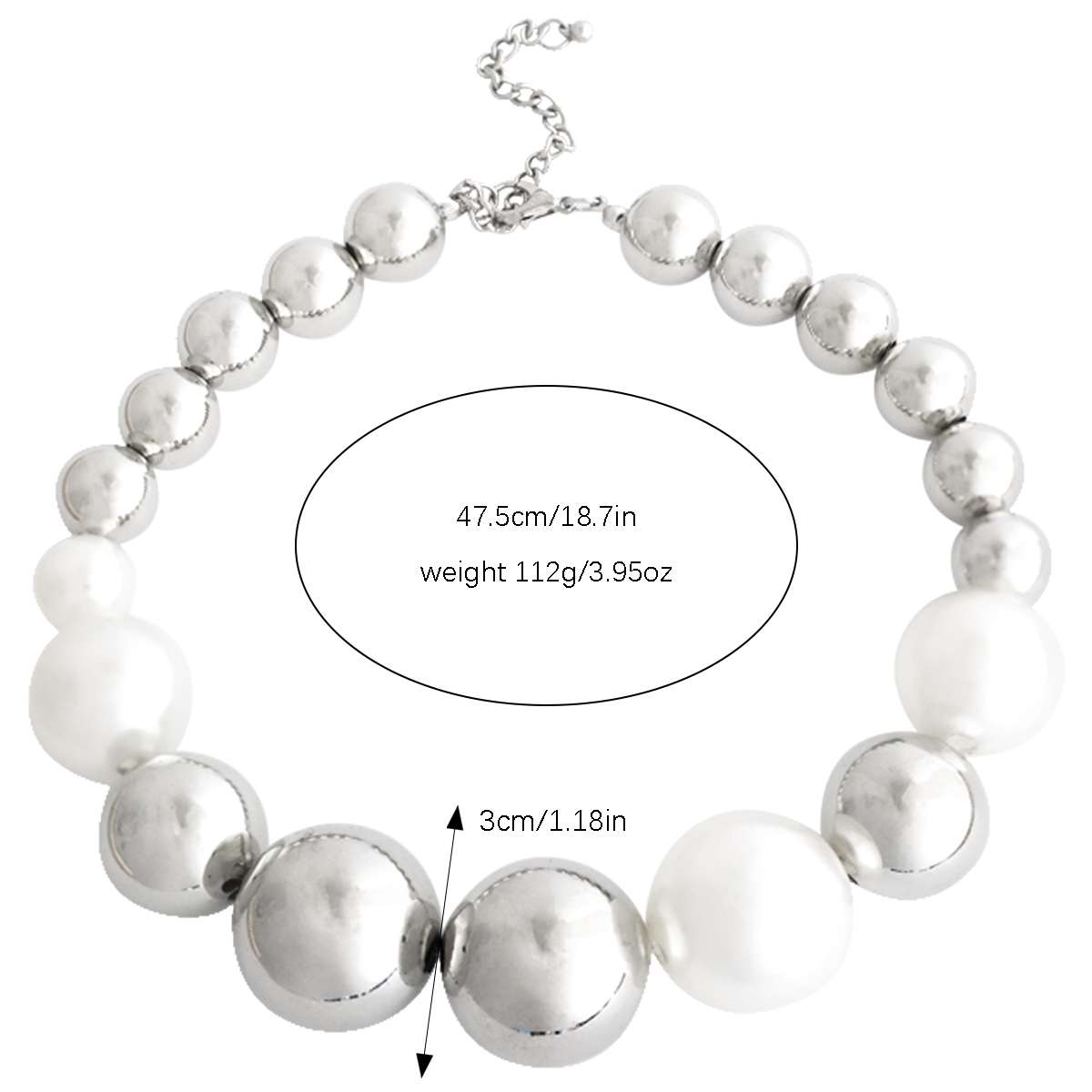 Simple Style Pearl Imitation Pearl Beaded Women's Necklace display picture 1