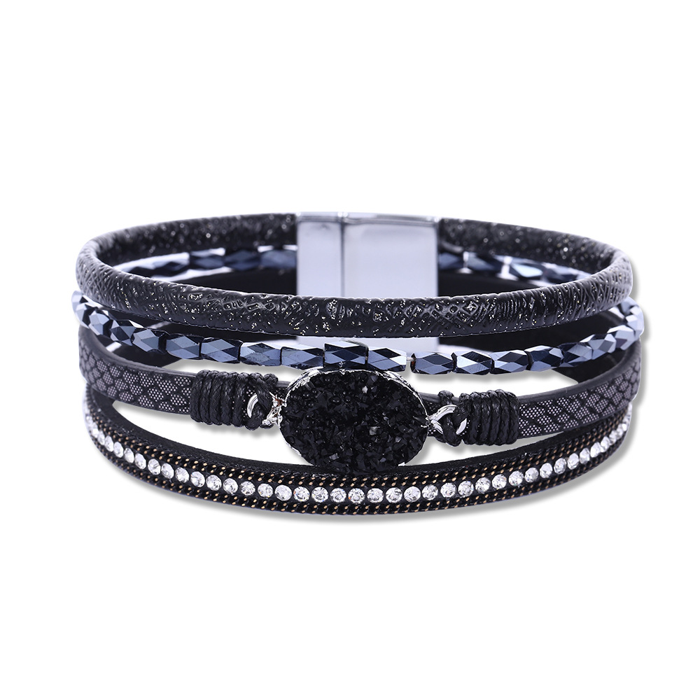 Wholesale Jewelry Commute Oval Alloy Handmade Bangle display picture 15