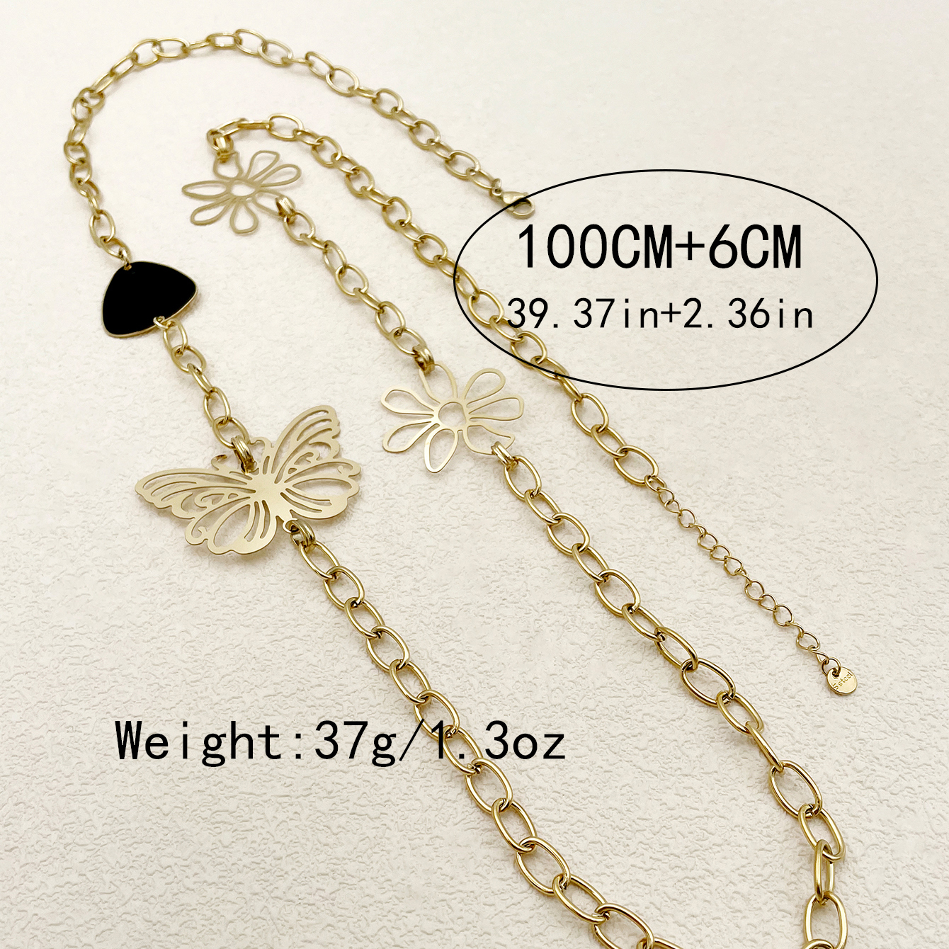 304 Stainless Steel 14K Gold Plated Vintage Style Plating Butterfly Necklace display picture 2