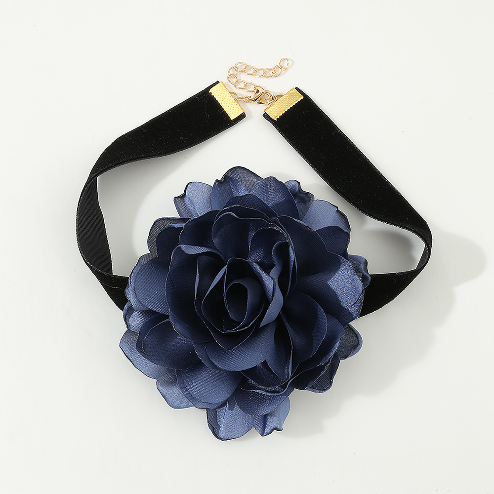 Vintage Style Flower Cloth Inlay Women's Choker display picture 2
