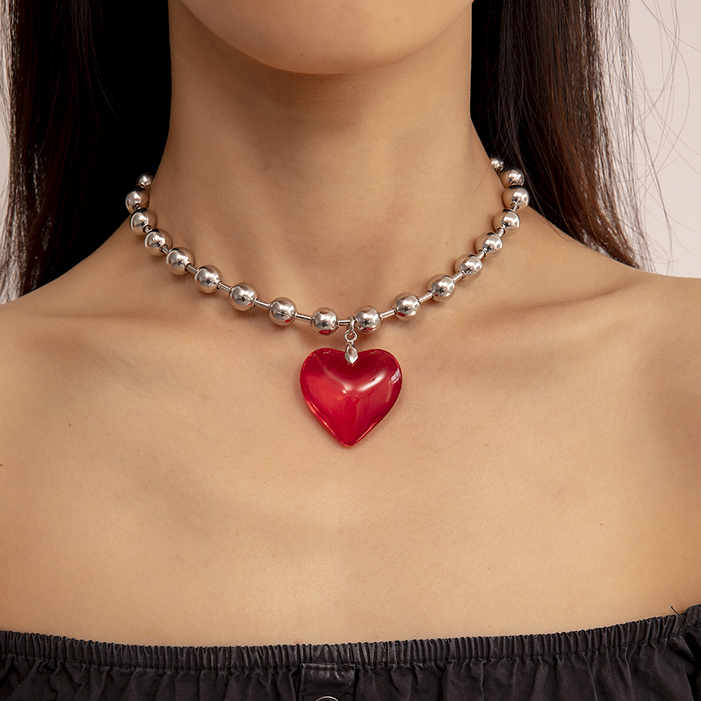 Vintage Style Heart Shape Alloy Three-dimensional Women's Pendant Necklace display picture 7