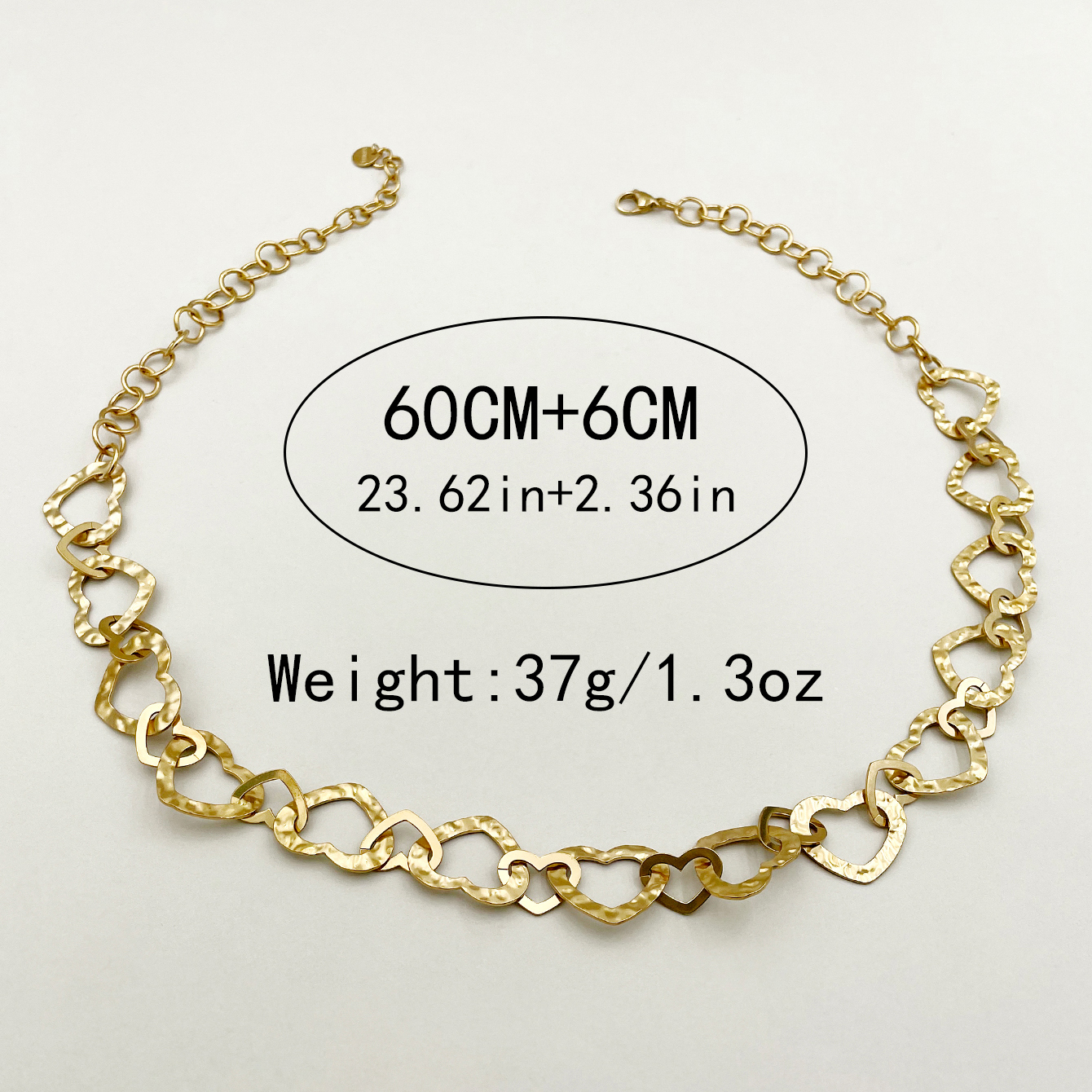 304 Stainless Steel 14K Gold Plated Simple Style Streetwear Plating Heart Shape Necklace display picture 3