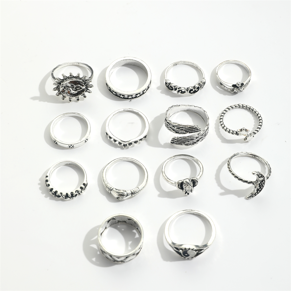 Casual Solid Color Alloy Women's Open Rings display picture 6