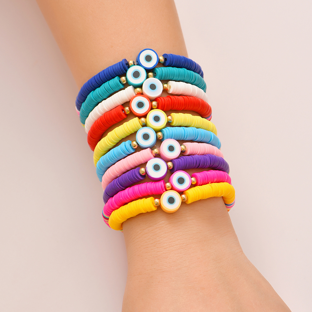 Tropical Round Soft Clay Wholesale Bracelets display picture 16