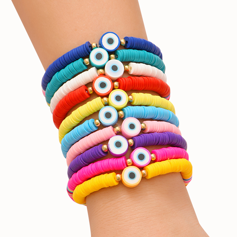 Tropical Round Soft Clay Wholesale Bracelets display picture 15