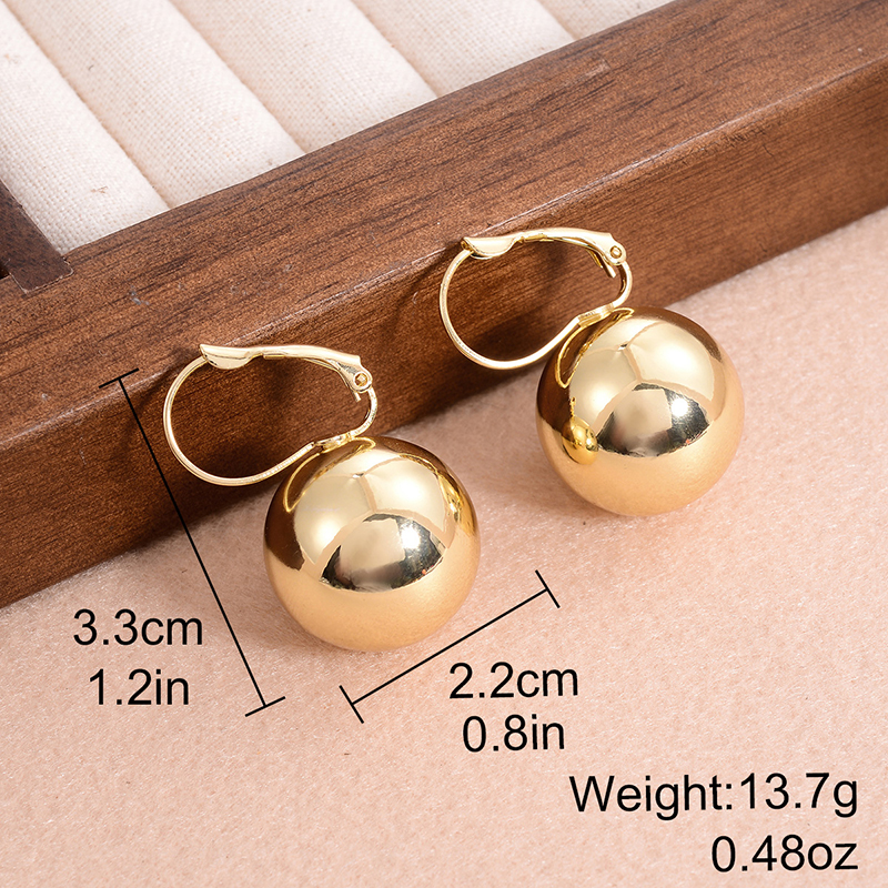 1 Pair Simple Style Solid Color Plating Alloy Gold Plated Ear Cuffs display picture 1