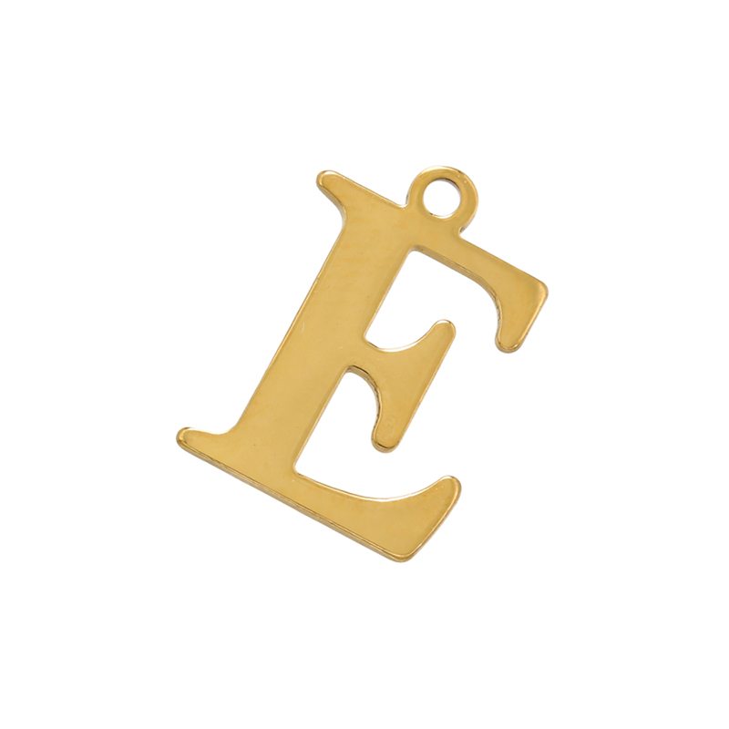 1 Piece Stainless Steel 18K Gold Plated Letter display picture 5