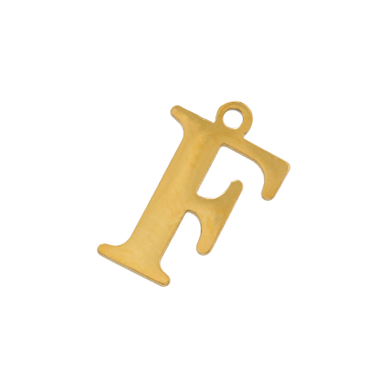 1 Piece Stainless Steel 18K Gold Plated Letter display picture 4
