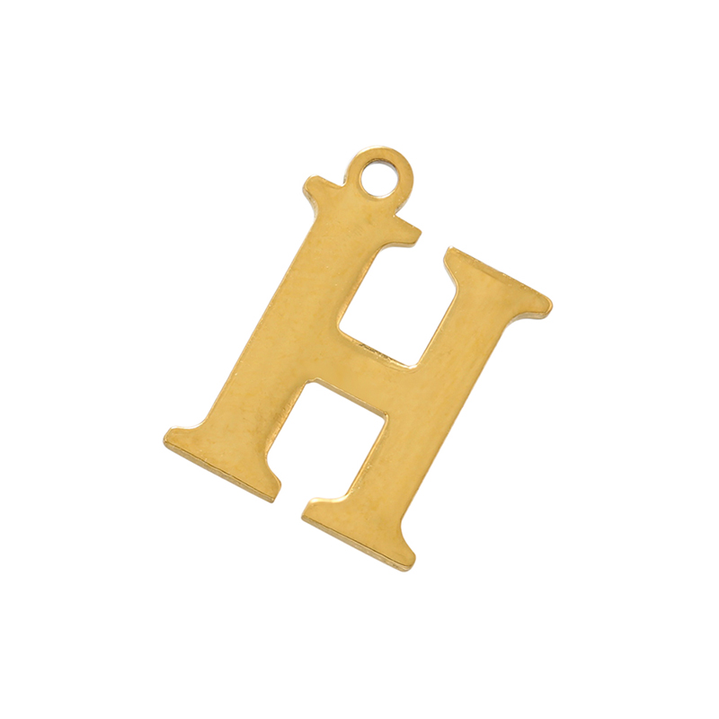 1 Piece Stainless Steel 18K Gold Plated Letter display picture 11