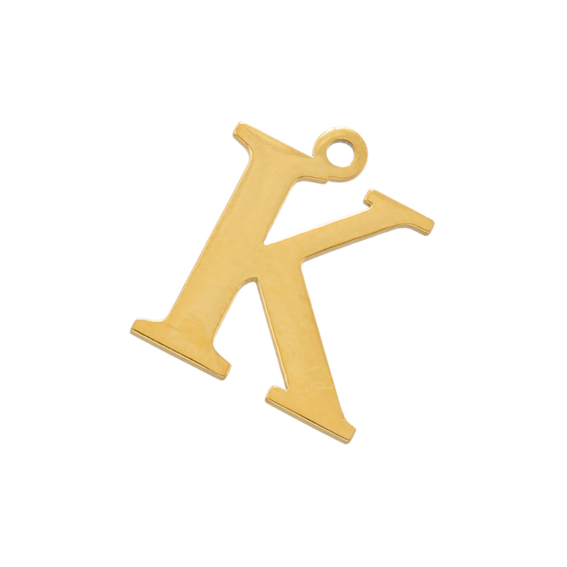 1 Piece Stainless Steel 18K Gold Plated Letter display picture 13