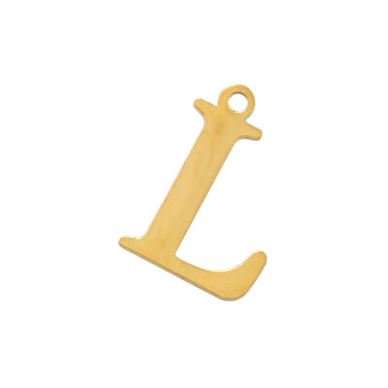 1 Piece Stainless Steel 18K Gold Plated Letter display picture 3