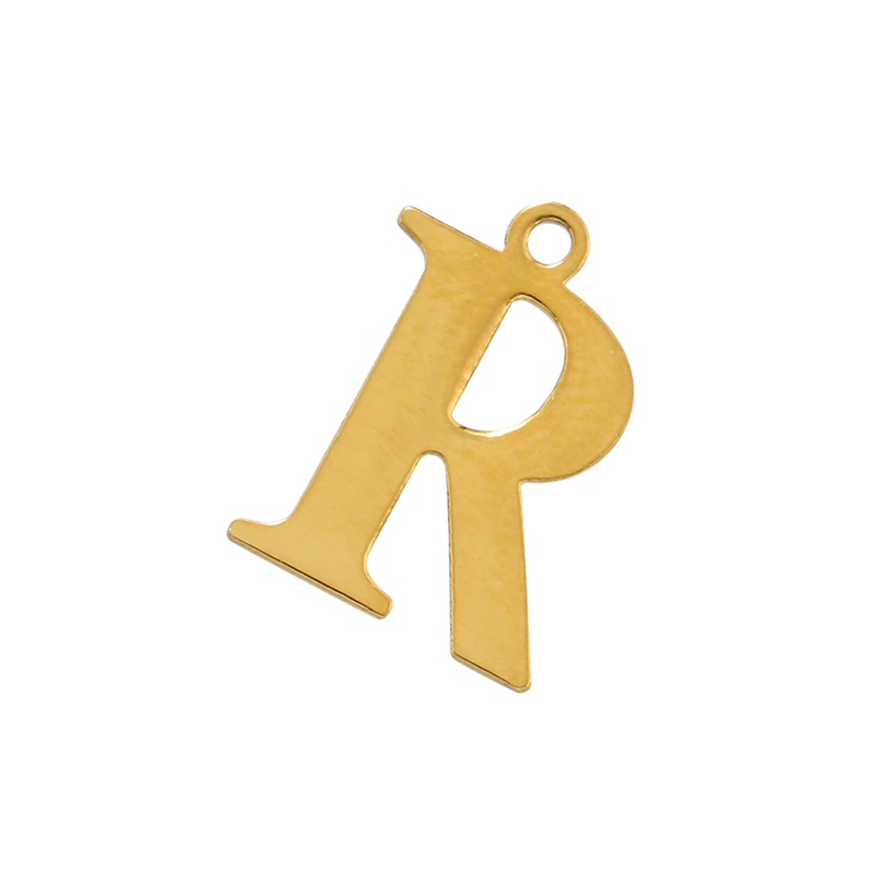 1 Piece Stainless Steel 18K Gold Plated Letter display picture 18