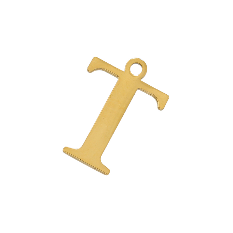 1 Piece Stainless Steel 18K Gold Plated Letter display picture 10