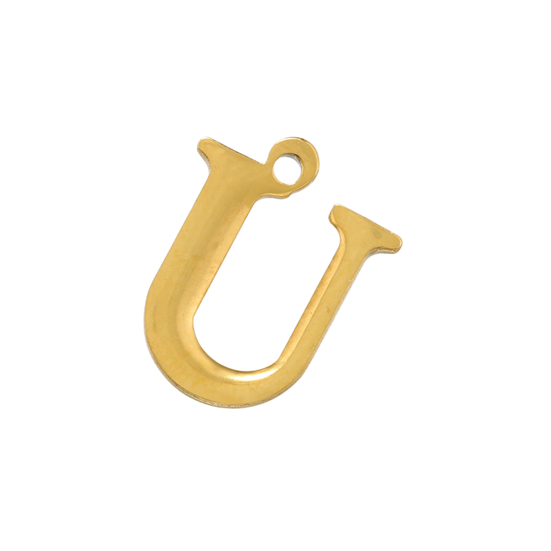 1 Piece Stainless Steel 18K Gold Plated Letter display picture 19