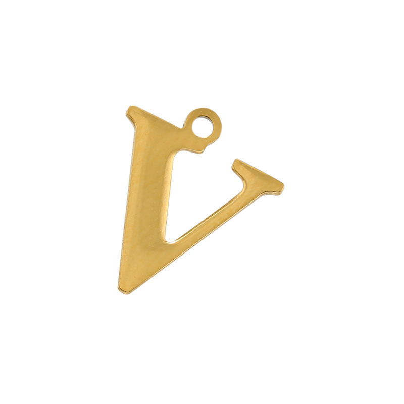 1 Piece Stainless Steel 18K Gold Plated Letter display picture 20